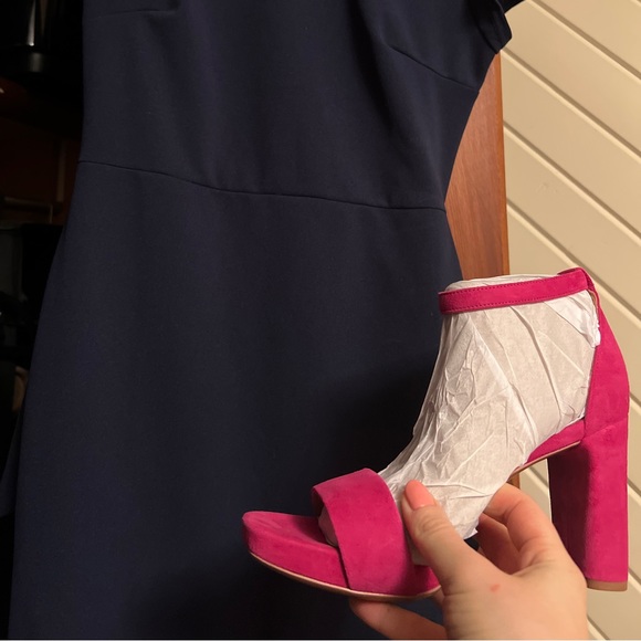 Naturalizer Joy Dress Sandal in Berry Suede - Picture 2 of 3